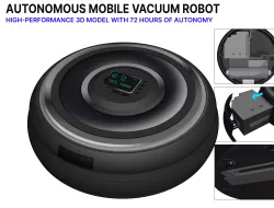 Mobile robot vacuum cleaner - 72H autonomy complete 3D model
