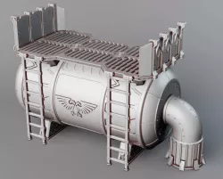 Modular Fuel Tank - Warhammer 40K/30K/Necromunda/Dark Sci-fi board games