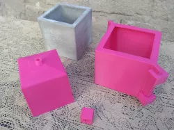 Mold Cement pot 10cm cube