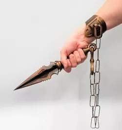 Mortal Kombat 2021 Scorpion Kunai | Available With Chain and Matching Display Plinth | By Collins Creations 3D