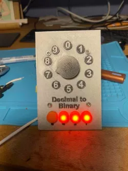 Mostly 3D Printed Binary Encoder (IDEX Printer)