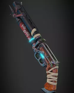 Overwatch 2 Junker Queen ShotGun for Cosplay 3D print model