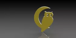 Owl silhouette decoration
