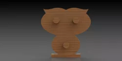Owl toilet roll storage holder.