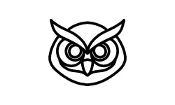 Owl wall decal