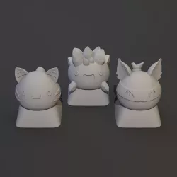 Pack 3 keycaps of Slime