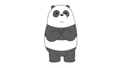 panda keychain