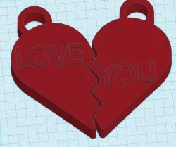PAR DE LLAVEROS MEDIO CORAZON con frase  - PAIR OF HALF HEART KEYRING with a matching phrase
