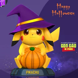 Pikachu at Halloween festival