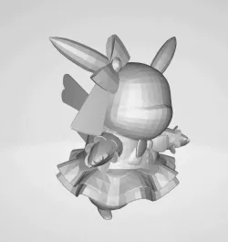 Pikachu Cosplay Pokemon Lowpoly