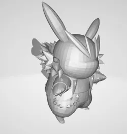 Pikachu Cosplay Pokemon Lowpoly