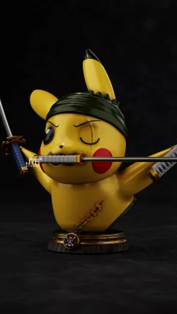 Pikachu Zoro Pokemon One Piece / Bust