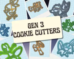 Pokemon: Gen 3 Cookie Cutter Set