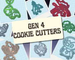 Pokemon: Gen 4 Cookie Cutter Set
