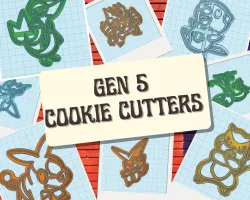 Pokemon: Gen 5 Cookie Cutter Set