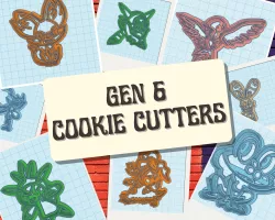 Pokemon: Gen 6 Cookie Cutter Set
