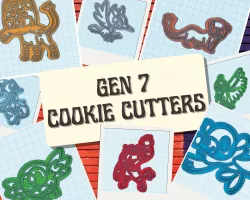 Pokemon: Gen 7 Cookie Cutter Set