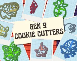 Pokemon: Gen 9 Cookie Cutter Set