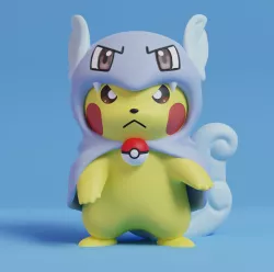 Pokemon - Pikachu Cosplay Wartortle