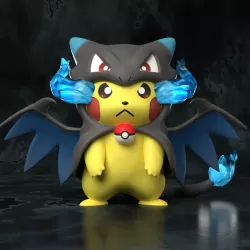 Pokemon - Pikachu Mega Charizard X Cosplay