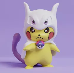 Pokemon - Pikachu Mewtwo Cosplay