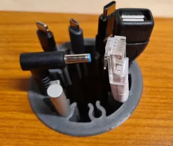 Porta cavi rotondo da scrivania - Round cable manager
