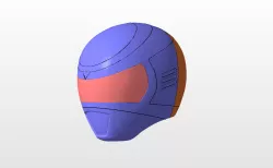 power rangers inspace pink helmet stl file