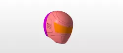 power rangers inspace pink helmet stl file