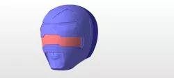 power rangers lost galaxy blue ranger helmet stl file for 3d printing