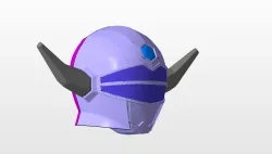 power rangers lost galaxy magna defender helmet stl file for 3d printing