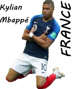 Presence light allusive to Kylian Mbappe and France