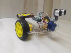 project Robot avoids obstacles