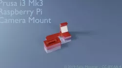 Prusa i3 Mk3 Raspberry Pi Camera Mount
