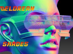 Retro Futuristic 80s Car Sunglasses