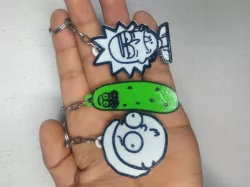 Rick and Morty keychains - keychain