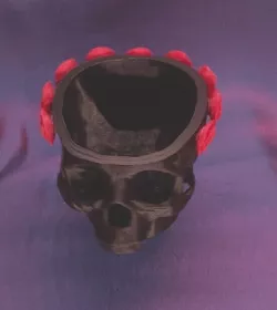 Rose Crown Skull Bowl