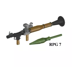 RPG 7 rocket launcher