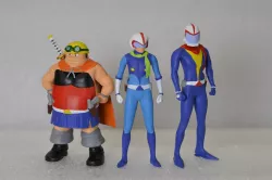Ryoma Nagare, Hayato Jin, Musashi Tomoe, pilots Getter