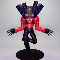 SKIBIDI TOILET TITAN SPEAKERMAN DYNAMIC POSE | 3D FAN ART