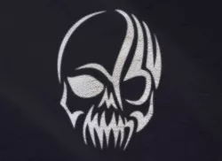 SKULL SWOOP - READY TO PRINT! 3D PRINTABLE STENCIL