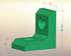 Small bracket 20x12x5 mm