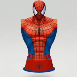 SpiderMan Bust Low Poly