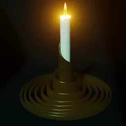 spiral candle holder