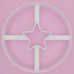 Star Squid game cookie cutter