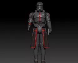 STAR WARS .STL The Bad batch OBJ. Echo 3d KENNER STYLE ACTION FIGURE