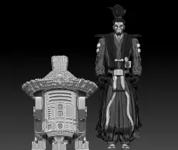 STAR WARS .STL Visions, THE RONIN OBJ. vintage STYLE ACTION FIGURE.