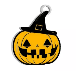 The Haunted Pumpkin Keychain / EARRING / NECKLACE