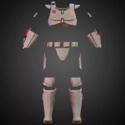 The Mandalorian Imperial Super Trooper Armor for Cosplay 3D print model