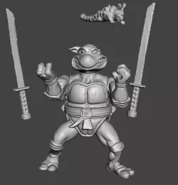 TMNT LEONARDO VINTAGE ( TEENAGE MUTANT NINJA TURTLES) STORAGE SHELL