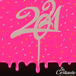 TOPPER NEW YEAR 2021 - CAKETOPPER NEW YEAR 2021